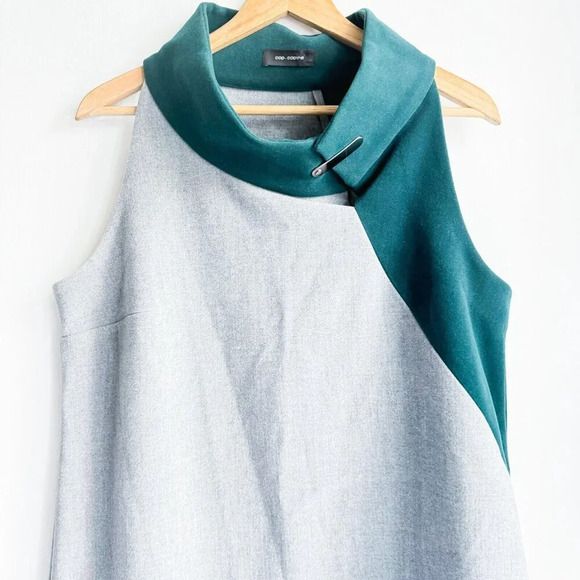 Cop Copine Colorblock Sleeveless Unique Mod Style Dress 42/L - Picture 3 of 9